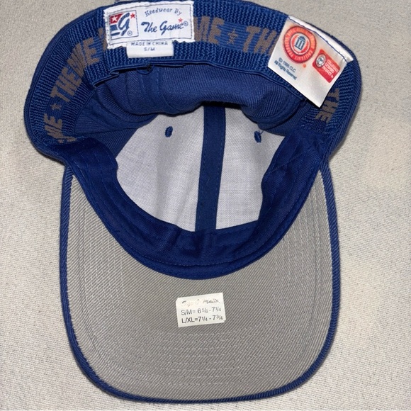 Vintage 1995 The Game  wool blend hat/cap royal blue SZ S/M (6 5/8-7‎ 1/4) NWOT - Picture 5 of 9